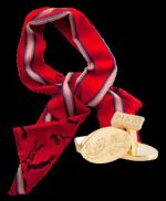 Lions 125 Year Anniversary Scarf and Golden Cufflinks